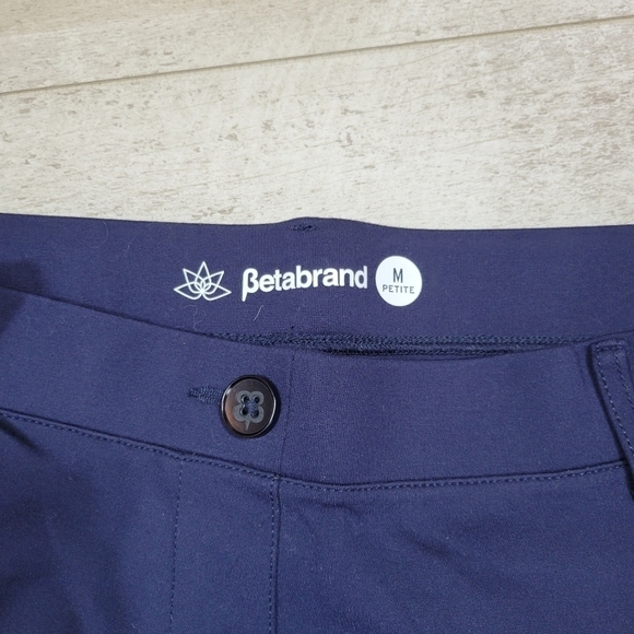 Betabrand Dress Yoga Pants Bootcut Classic Navy Medium PETITE - Picture 3 of 6